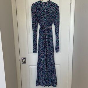 Floral Long Sleeve Maxi Dress